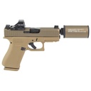 GLOCK UX4350204FRN 43X 9MM HUSH PUPPY PROJECT SILENCER COMBO FDE W/ HS407K X2