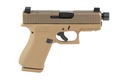GLOCK UX4350204FRNHP G43X HUSH PUPPY 9MM FDE 1/2X28 THREADED BBL