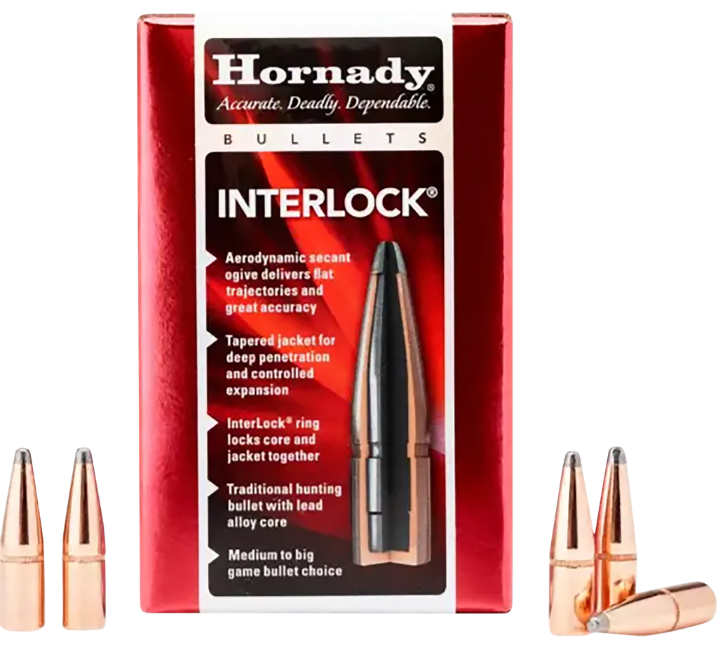 HORNADY 3232 INTERLOCK 8MM .323 150 GRAIN SOFT POINT 100 CNT