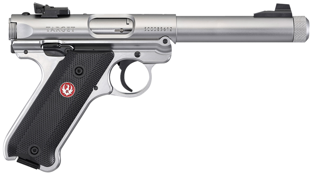 RUGER 40126 MARK IV TARGET 22 LR 10+1 5.50" SATIN THREADED BULL BARREL