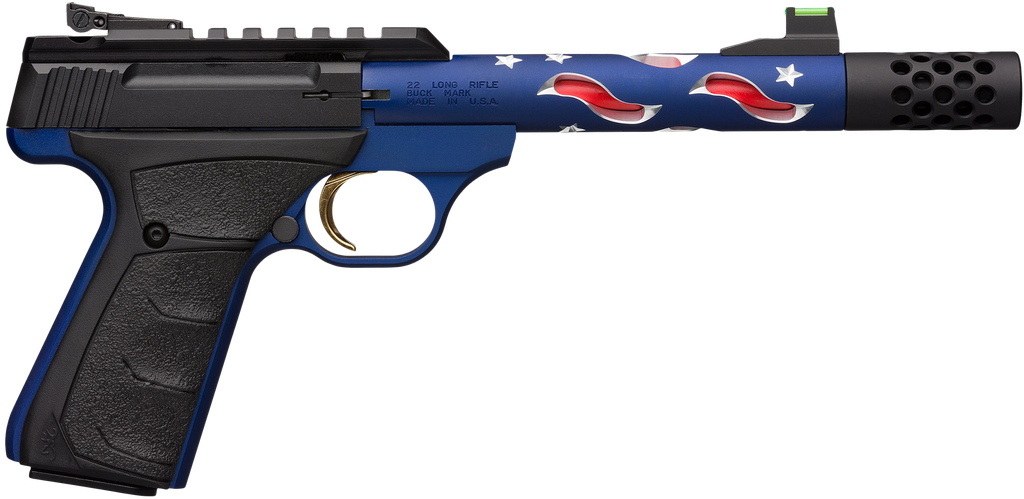 BROWNING 051572490 BUCK MARK PLUS VISION SR 22 LR 10+1 5.87" AMERICANA THEMED 