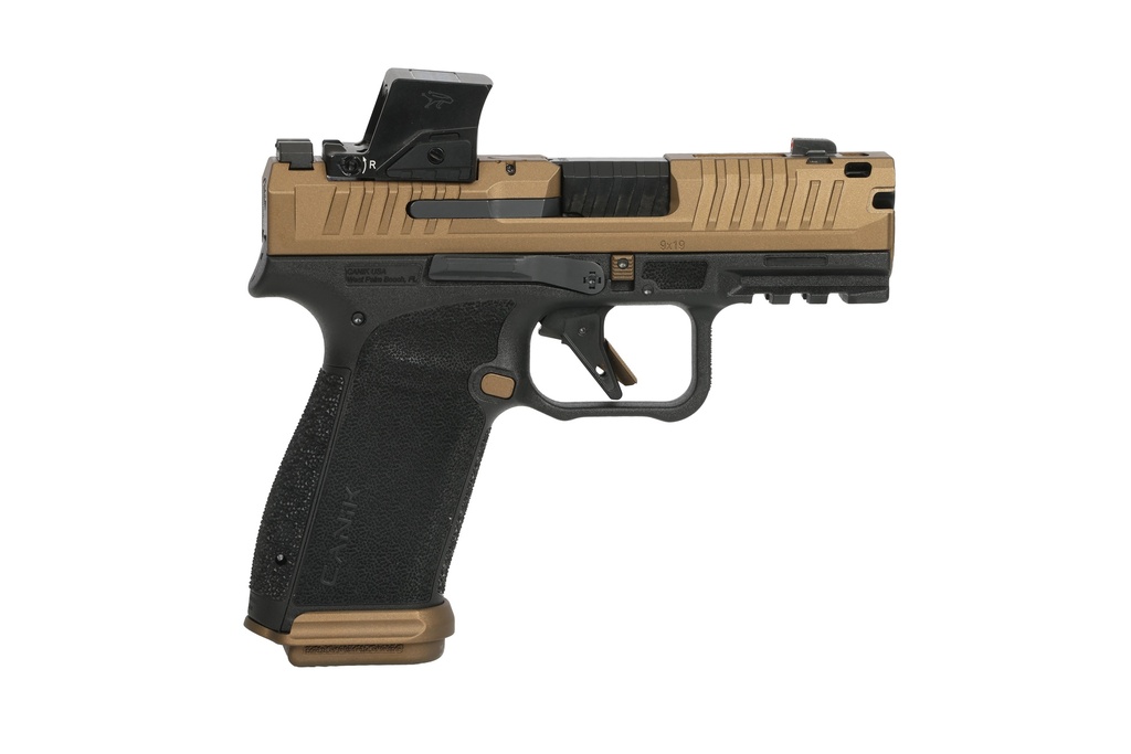 CANIK HG8573LEV-N METE MC9 PRIME 9MM BRONZE MECANIK MO4 OPTIC & N/S