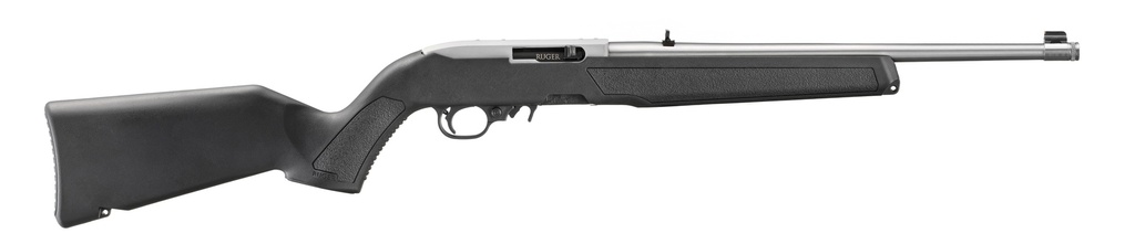 RUGER 32004 10/22 22 LR 10+1 16.40" SATIN STAINLESS STEEL THREADED BARREL