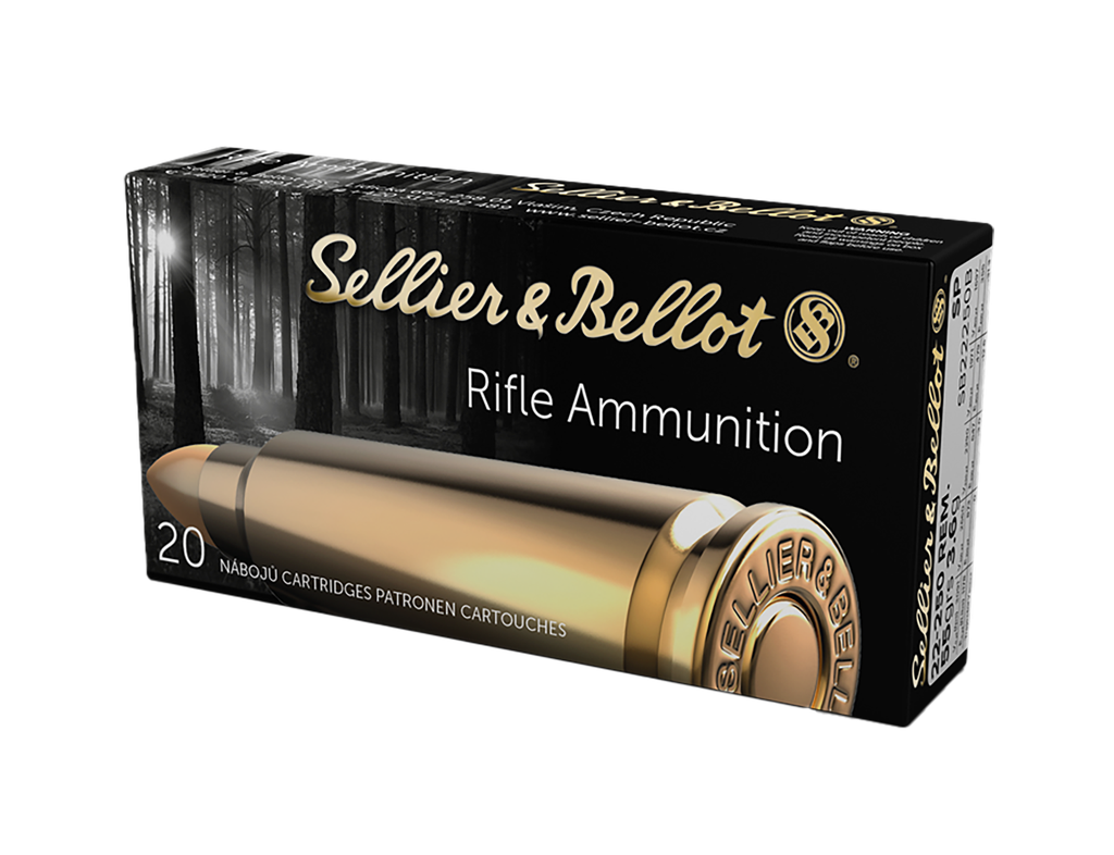 SELLIER & BELLOT SB22250B RIFLE 22-250 REMINGTON 55 GRAIN SFT 20 RNDS