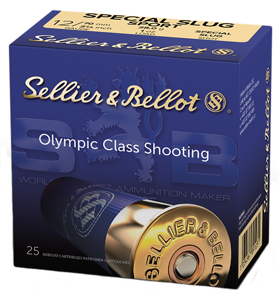 SELLIER & BELLOT SB12SLUG SHOTGUN 12 GAUGE 2-3/4" 1OZ RIFLED SLUG 25 RNDS