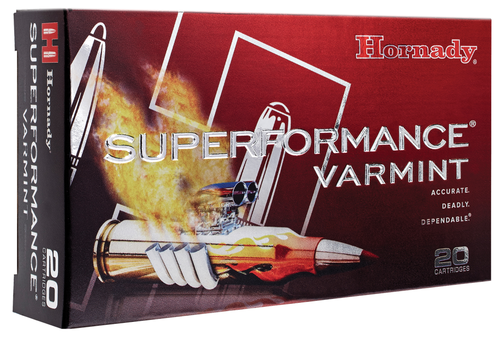 HORNADY 8343 SUPERFORMANCE VARMINT 243 WIN 58 GRAIN V-MAX 20 RNDS