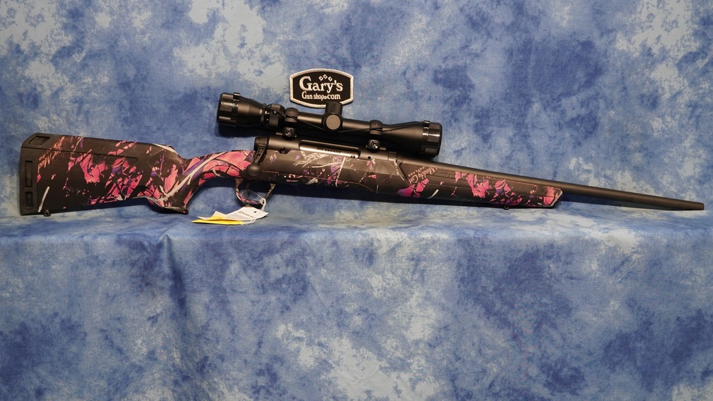 USED SAVAGE AXIS 223 REM COMPACT MUDDY GIRL CAMO WITH SCOPE