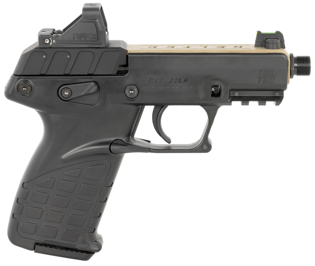 KEL-TEC P17TANBLKOPTIC P17 W/OPTIC BUNDLE COMPACT 22 LR 16+1 3.80" BBL