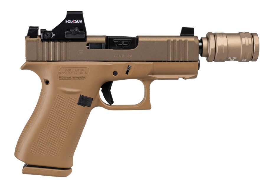 GLOCK UX5350204SPFDE SCT SHARK PUPPY / HUSH PUPPY W/ 407K AND JK CCX9 SILENCER