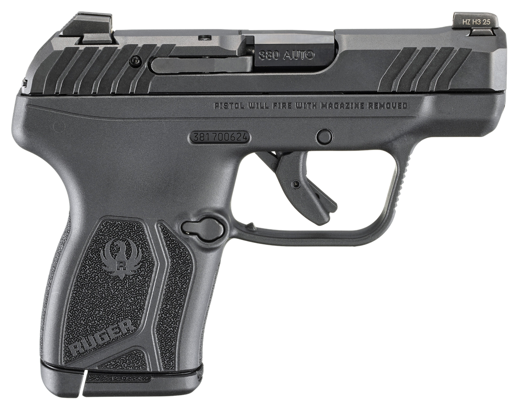 RUGER 13765 LCP MAX COMPACT FRAME 380 ACP 10+1 2.80" BLACK