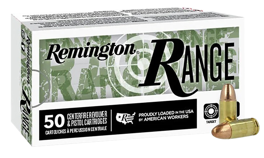 REMINGTON R27778 RANGE 9MM 115 GRAIN FULL METAL JACKET 50 RNDS