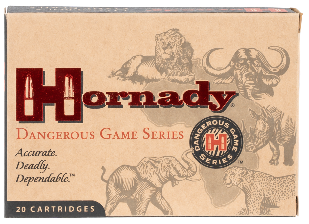 HORNADY 8242 DANGEROUS GAME 450-400 NITRO EXPRESS 400 GRAIN DANGEROUS GAME SOLID 20 RNDS
