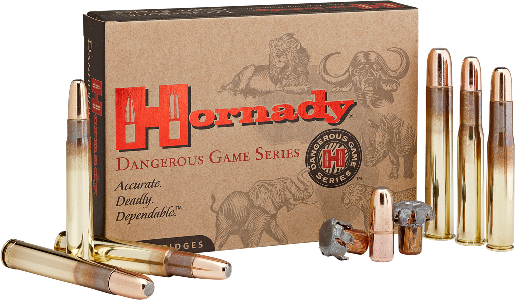 HORNADY 82432 DANGEROUS GAME 450-400 NITRO EXPRESS 400 GRAIN DGX BONDED 20 RNDS