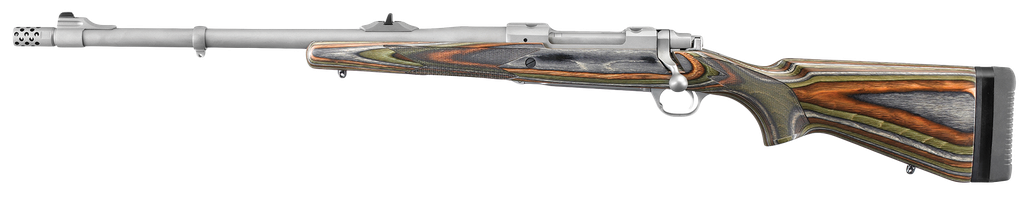 RUGER 47124 HAWKEYE GUIDE GUN 375 RUGER 20" MATTE STAINLESS THREADED BARREL LEFT HAND