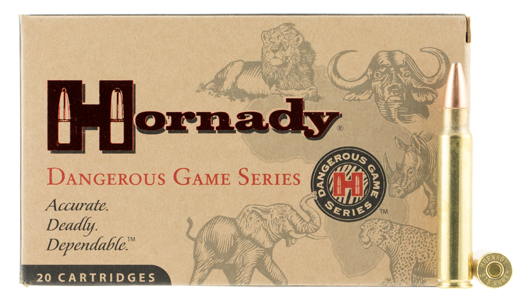 HORNADY 8232 375 RUGER 300 GRAIN DANGEROUS GAME SOLID 20 RNDS
