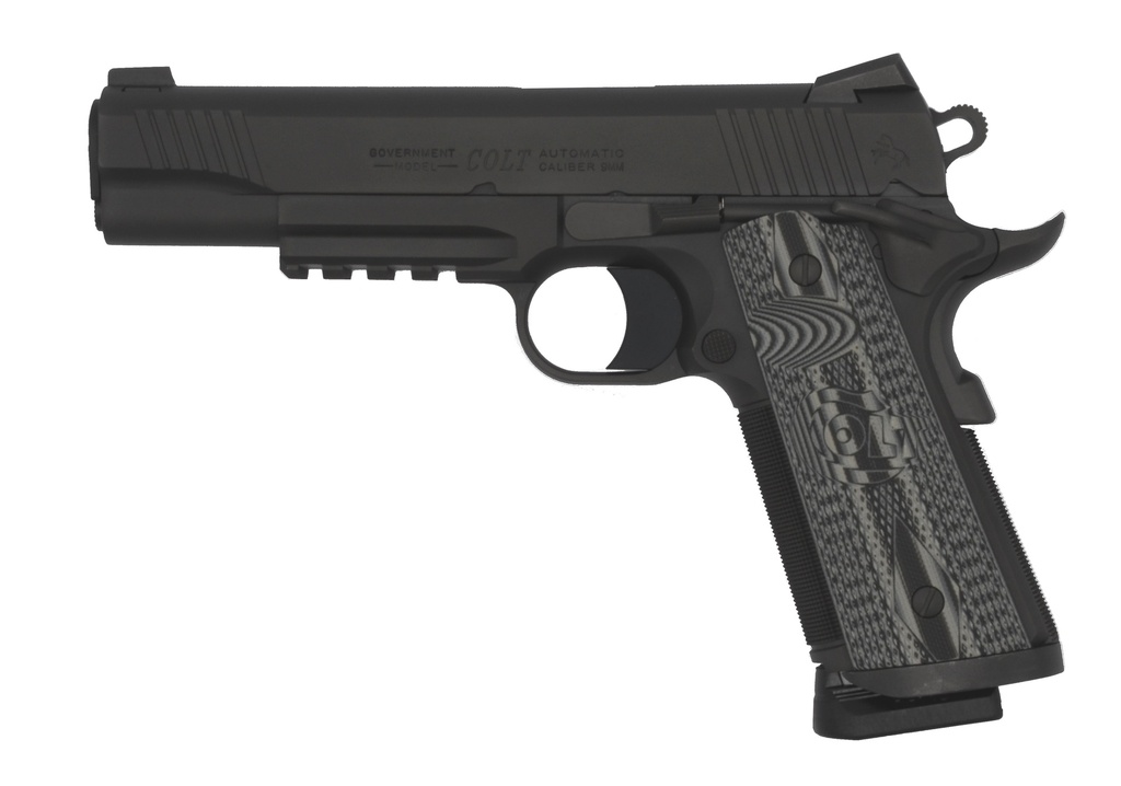 COLT O1082RGCCU CCU RAIL GOVERNMENT 9MM 9+1 5" NM BBL