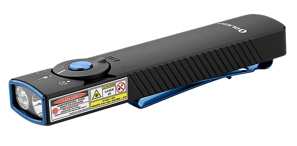 OLIGHTSTORE USA INC ARKFELDPRO3RBKCW ARKFELD PRO BLACK 1/15/100/420/1,300 LUMENS WHITE LED GREEN LASER UV LIGHT