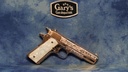 COLT 1911 GOVERNMENT 45 ACP DIAMONDS ON 18K ROSE GOLD 5" BBL SEATTLE ENGRAVING CENTER