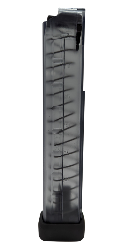 B&T FIREARMS BT-30183-N 30 RND 9MM MP9/TP9/APC9/SPC9 TRANSLUCENT BLACK POLYMER W/BUMPER