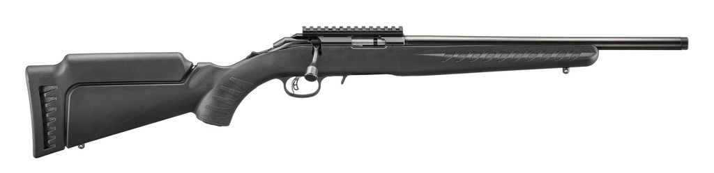 RUGER AMERICAN 17 HMR 9+1 16.10" SATIN BLUED THREADED BARREL SATIN BLUED