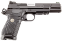 WILSON COMBAT EDCXLPR9A EDC X9L 9MM LUGER 15+1 5" BLACK DLC SERRATED STAINLESS STEEL SLIDE, BLACK ALUMINUM FRAME W/BEAVERTAIL & PICATINNY RAIL BLACK G10 STARBURST GRIP