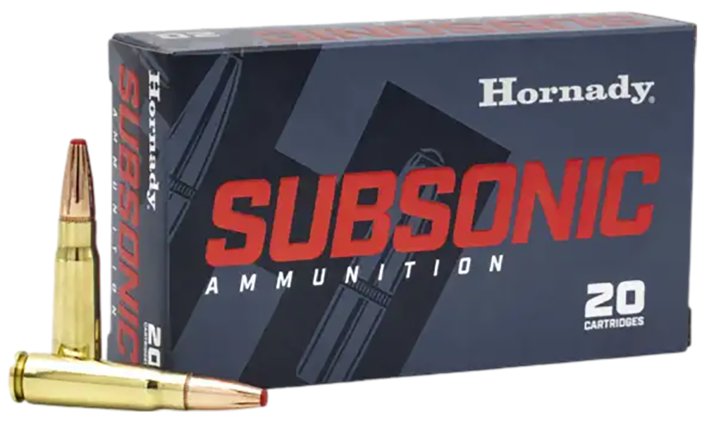 HORNADY 80787 7.62X39MM 255 GRAIN SUB-X SUBSONIC 20 ROUNDS