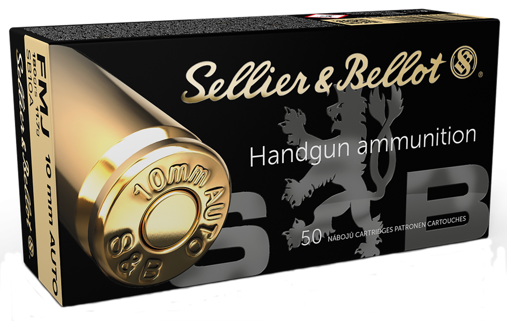 SELLIER & BELLOT SB10A HANDGUN 10MM180 GRAIN FULL METAL JACKET 50 RNDS