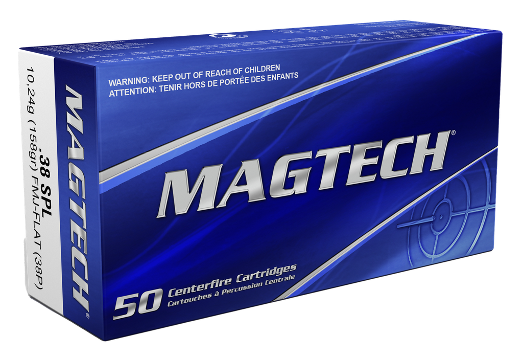 MAGTECH 38P RANGE / TRAINING 38 SPECIAL 158 GRAIN FMJ FLAT NOSE 50 RNDS