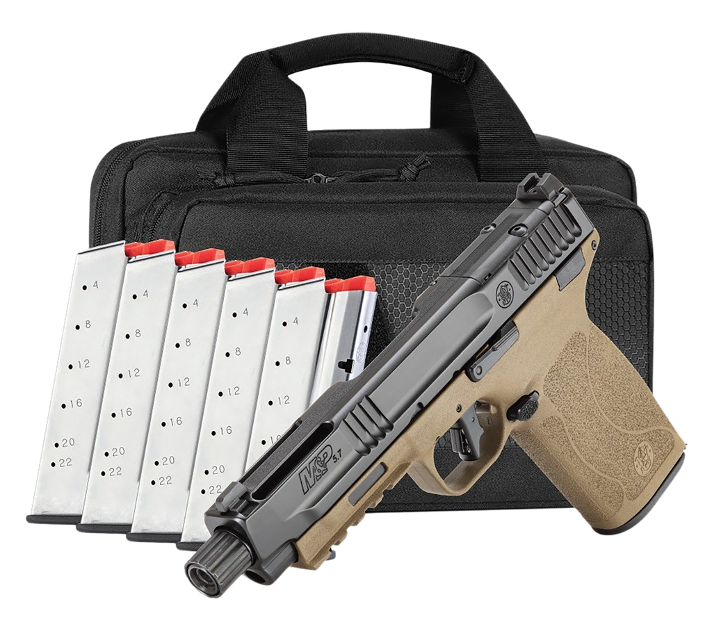 SMITH & WESSON 14751 M&P 5.7 BUNDLE 5.7X28MM 22+1 5" THREADED