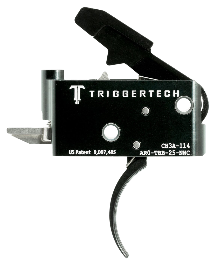 TRIGGERTECH AR0-TBB-25-NNC AR-15 ADAPTABLE 2-STAGE CURVED TRIGGER 2.5-5 LB