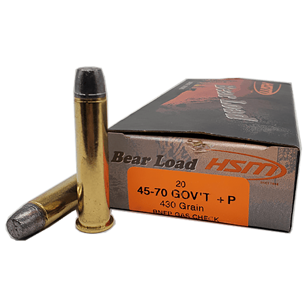 HSM 457012N 45-70 GOV'T BEAR LOAD 430 GRAIN RNFP 20 RNDS