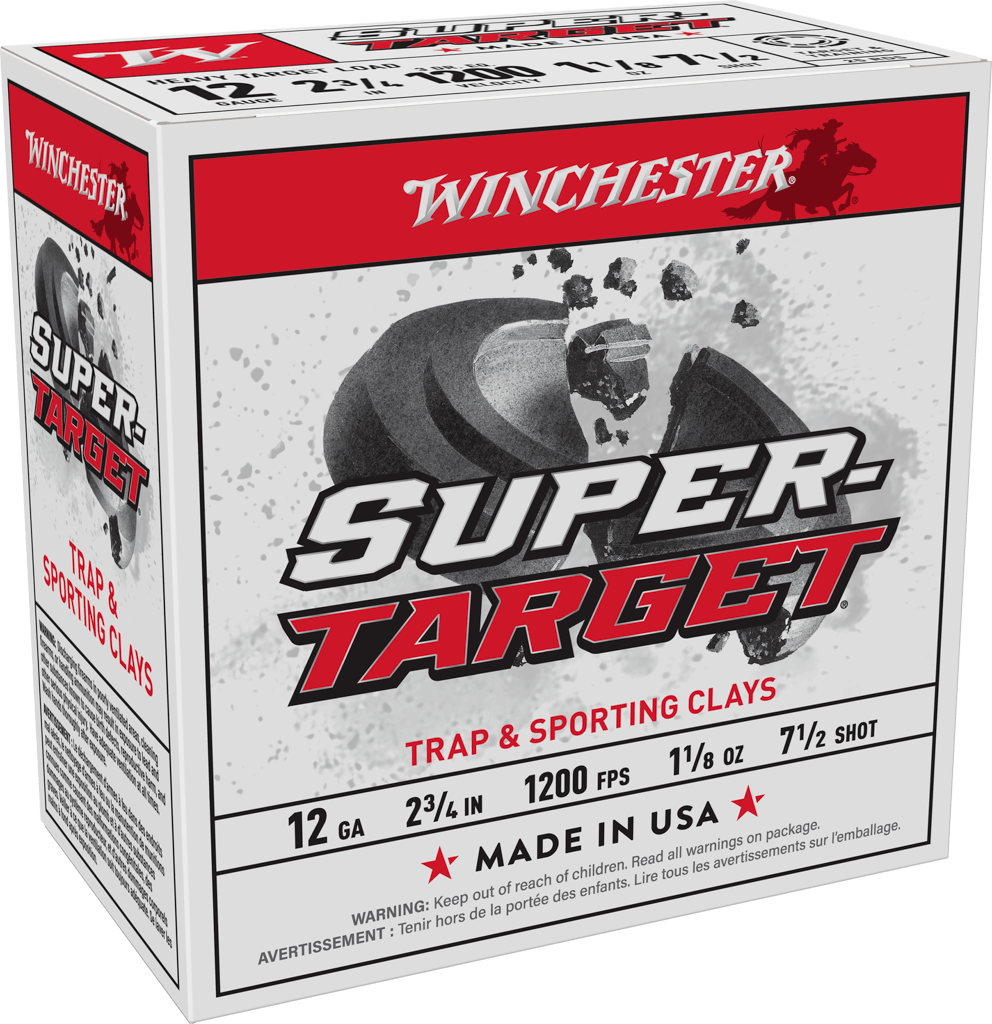 WINCHESTER TRGT12M7 SUPER-TARGET HEAVY 12 GA 2-3/4" 1 1/8OZ 7.5 SHOT 25 RNDS USA 250