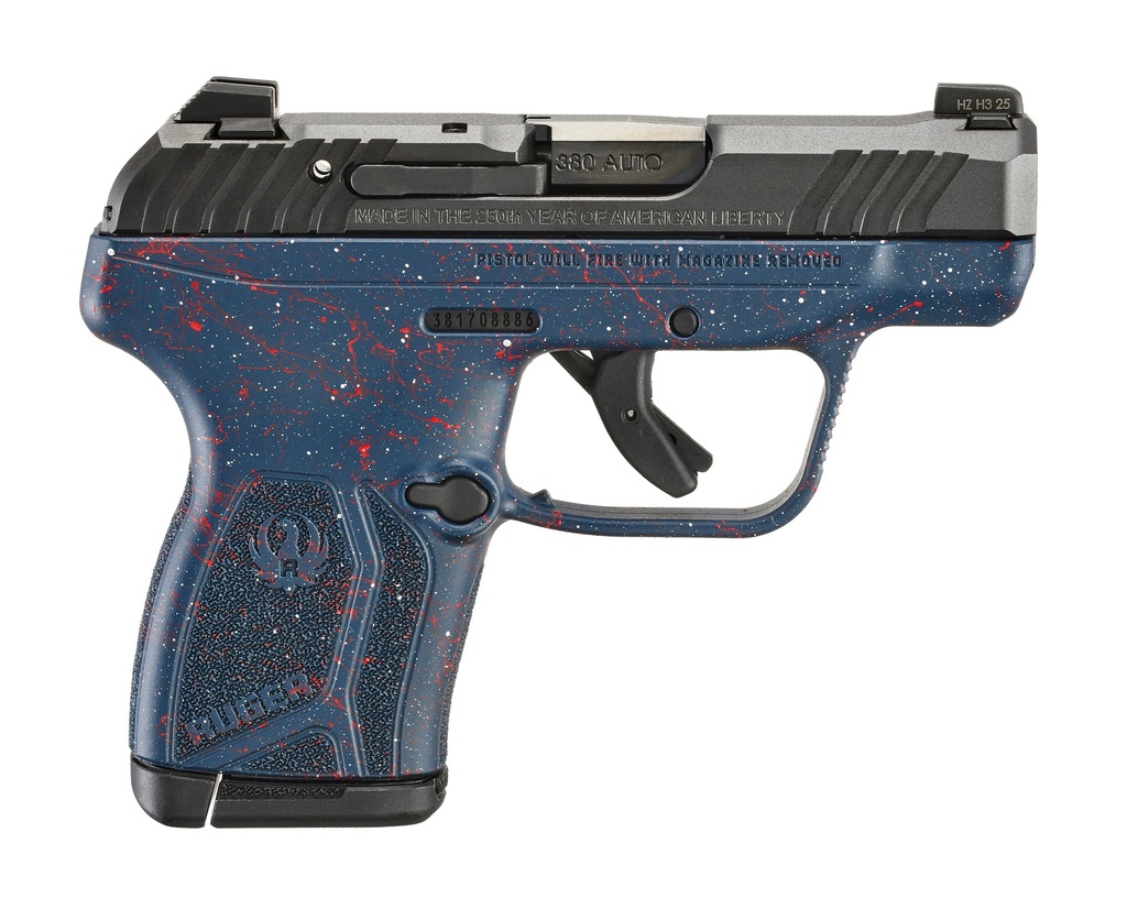 RUGER 13778 LCP MAX 250TH ANNIVERSARY COMPACT FRAME 380 ACP 10+1 2.80" BLACK NITRIDE BARREL