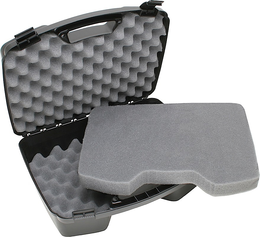 MTM CASE-GARD 81140 HANDGUN CASE  BLACK POLYPROPYLENE HOLDS 4 HANDGUN W/ UP TO 8