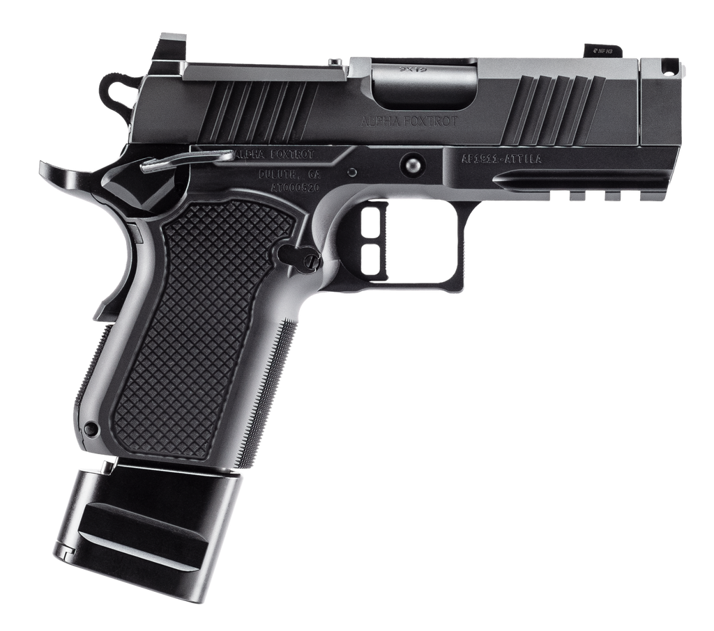 ALPHA FOXTROT AA46X1QII-XDBK20-NVC AF1911 ATTILA 9MM 3.5" 20 RND