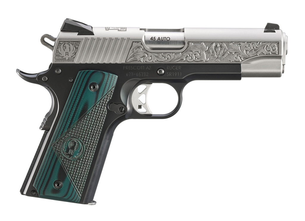 RUGER 16704 MYODAN NC 45 ACP STREET EDITION 7 RND GRN/BLK/DLX