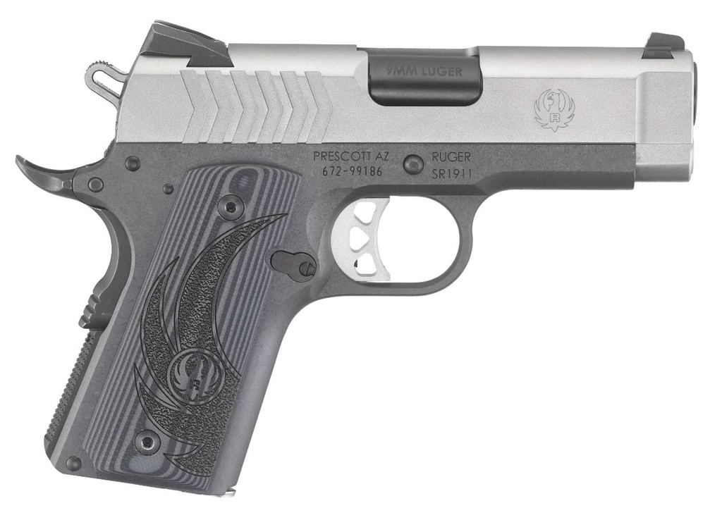 RUGER 6758 SR1911 OFFICER-STYLE 9MM LUGER 7+1 3.60"