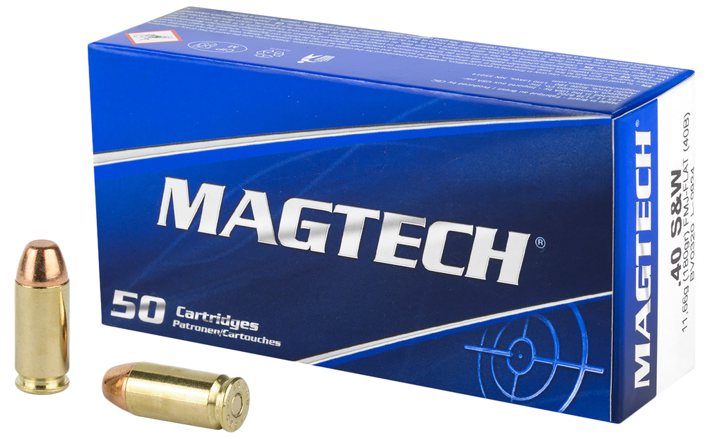 MAGTECH 40B TARGET 40 S&W 180 GRAIN FMC 50 RNDS