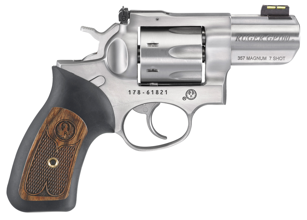 RUGER 1774 GP100 357 MAG 2.5" BBL SS ADJ 7 RND