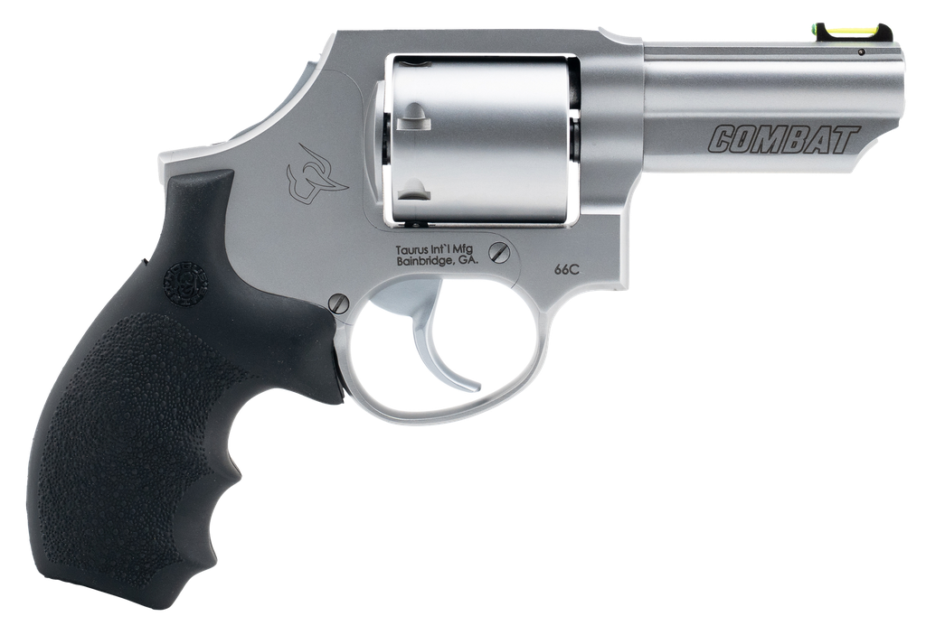 TAURUS 2-66039C-HG 66C 357 MAG 7 SHOT SS FRAME & CYLINDER, BLACK HOGUE G10 GRIP