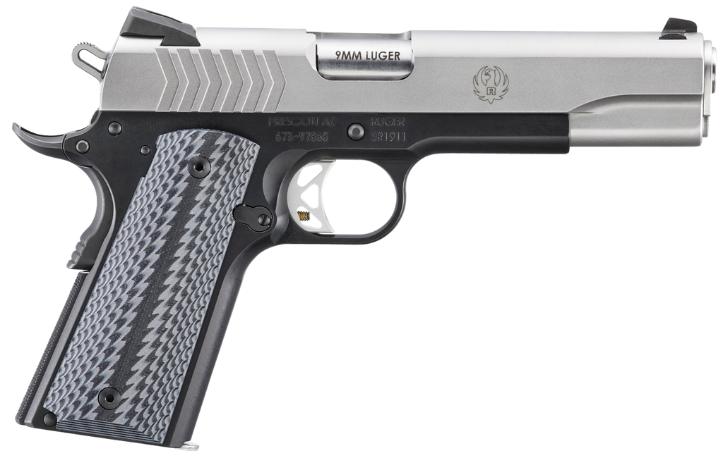 RUGER 6794 SR1911 9MM 5" SS ALUMINUM ALLOY FRAME 9 RND