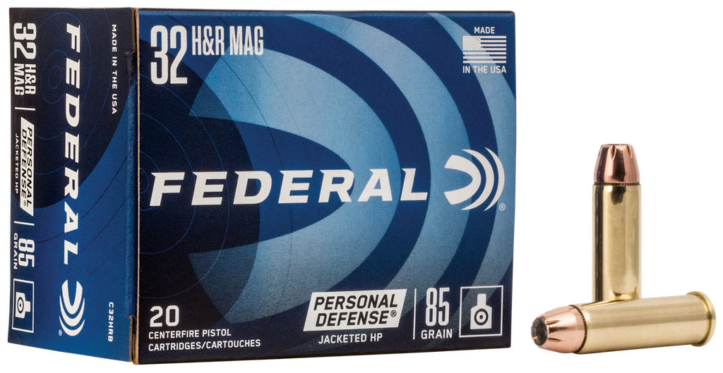 FEDERAL C32HRB CLASSIC 32 H&R MAG JHP 85 GRAIN HI-SHOK 20 RNDS