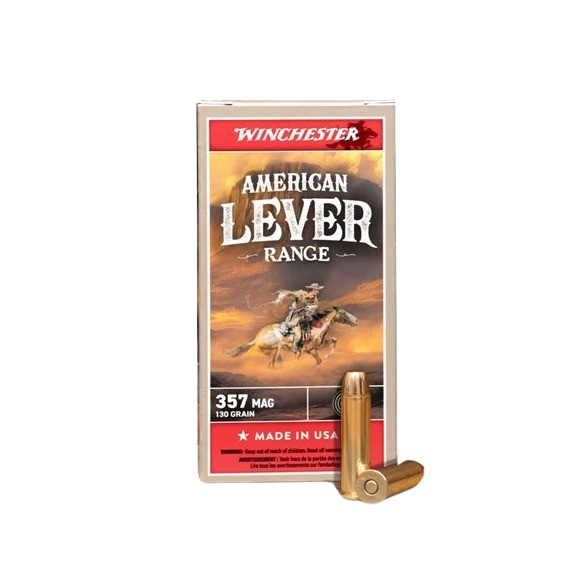 WINCHESTER W357AL AMERICAN LEVER 357 MAG 130 GR FMJ 50 RNDS