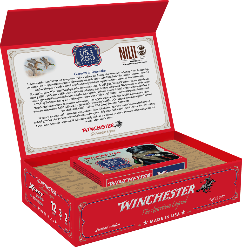 WINCHESTER WEX12250 USA 250TH COMMEMORATIVE BOX 12 GA 3" 10 RNDS