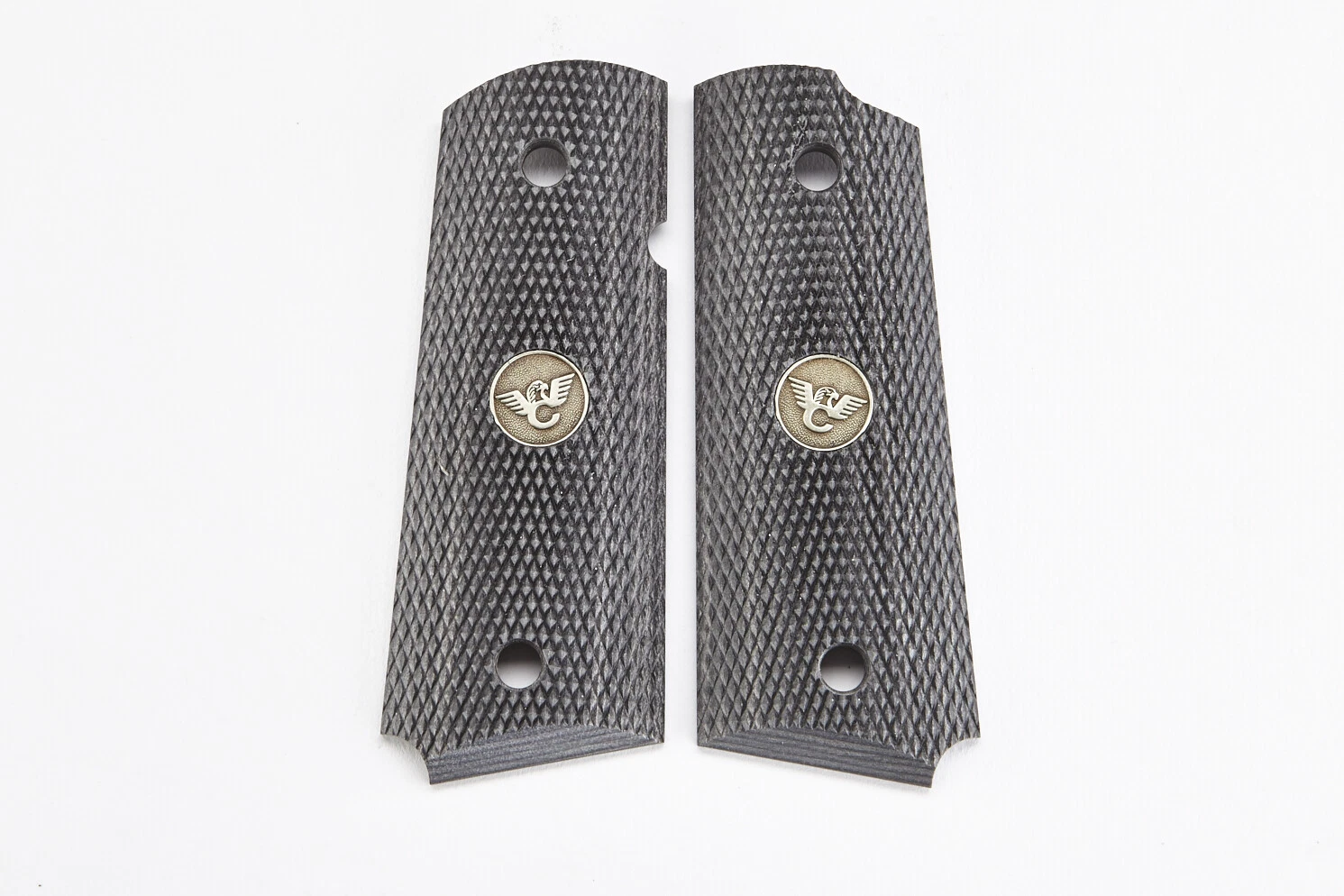 WILSON COMBAT 351DCP DIAMONDWOOD FULLY CHECKERED 1911 COMPACT GRIPS