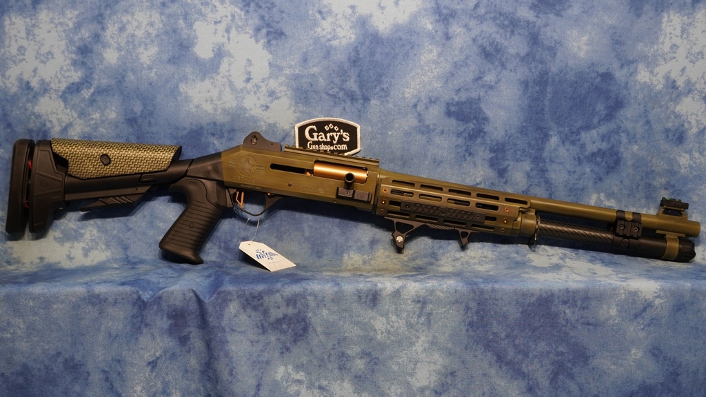 ORTHOS S4RVGE RAIDER S4 DISTRESSED ARMY GREEN 12 GA 3" 18.5" BBL 