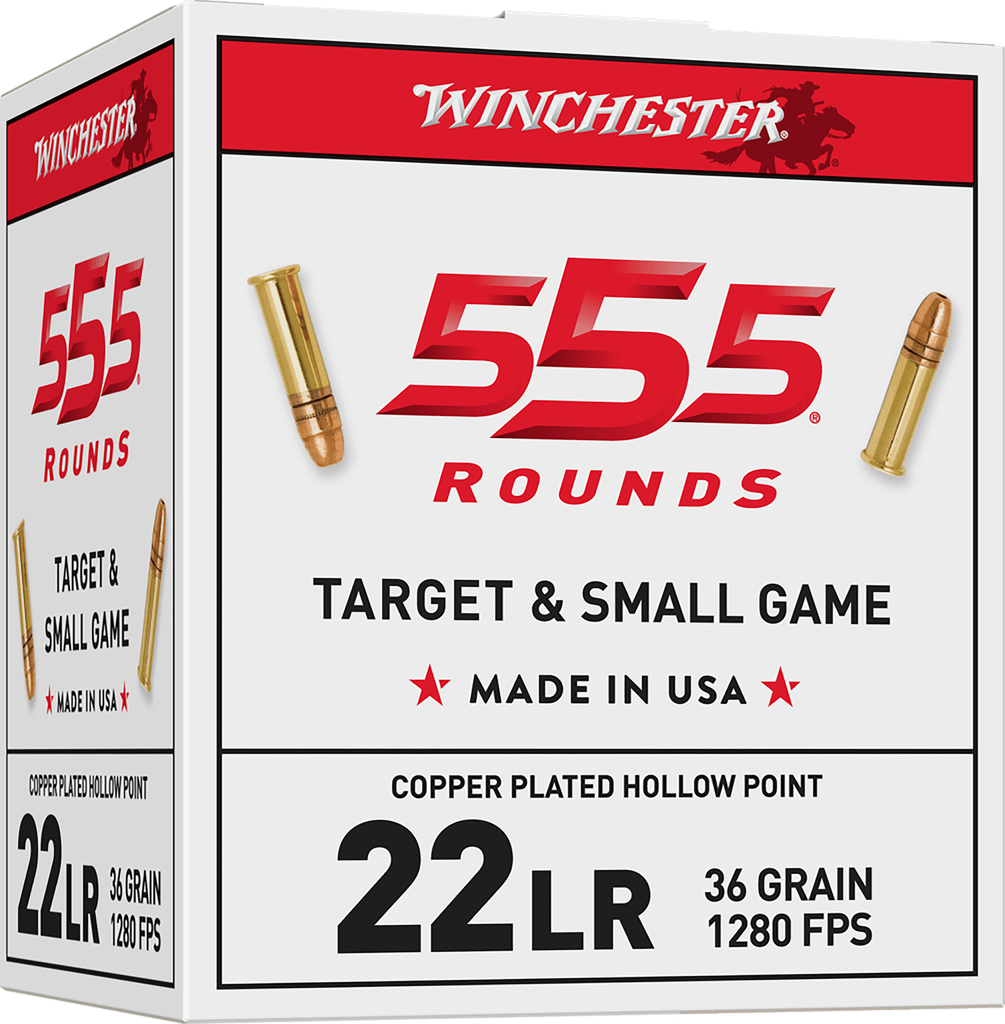 WINCHESTER 22LR555HP USA 250TH 22 LR 36 GR CPR HP 555 RNDS