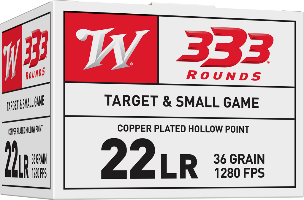 WINCHESTER 22LR333HP USA  22 LR 36 GR COPPER PLATED HP 333RNDS