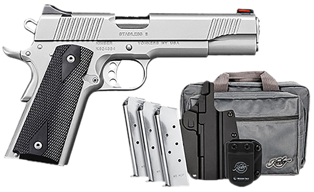 KIMBER 3200007CAB STAINLESS II 45 ACP 5" BUNDLE