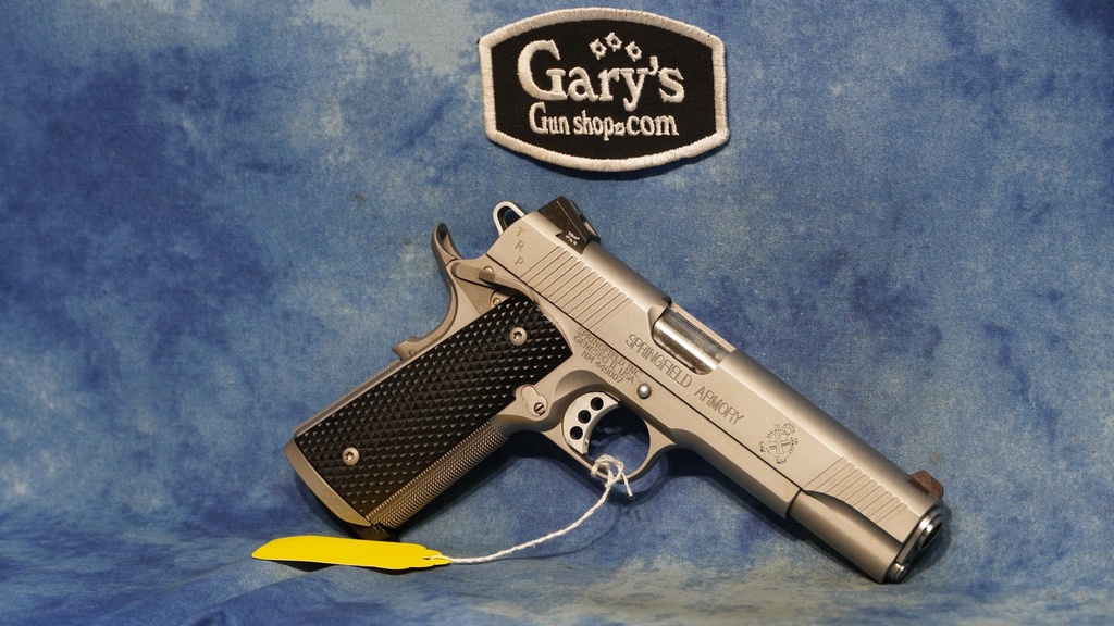 USED SPRINGFIELD ARMORY TRP 45 ACP STAINLESS 5" BBL